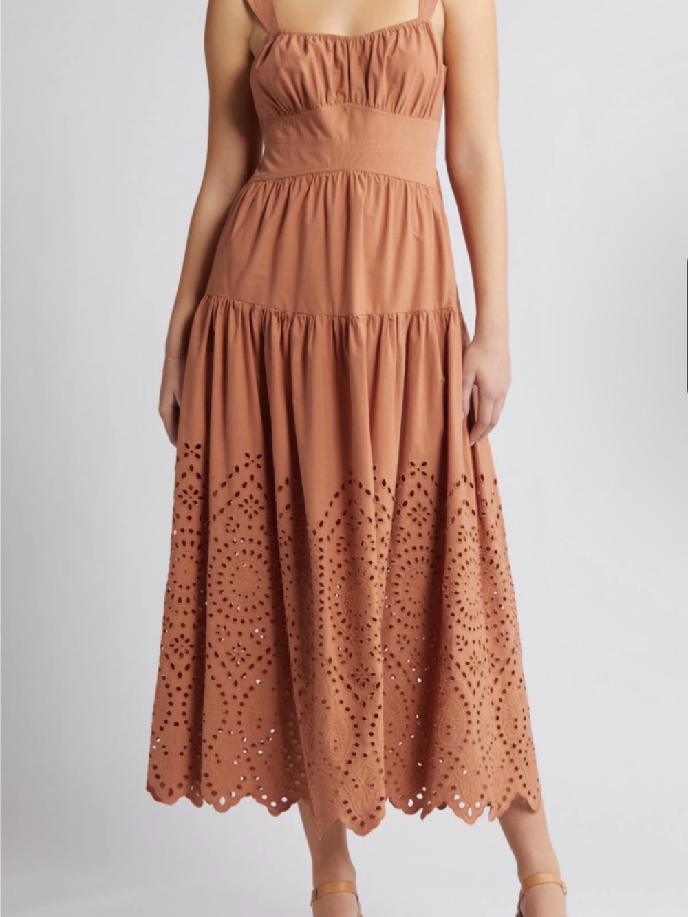 Moon River Eyelet cotton dress